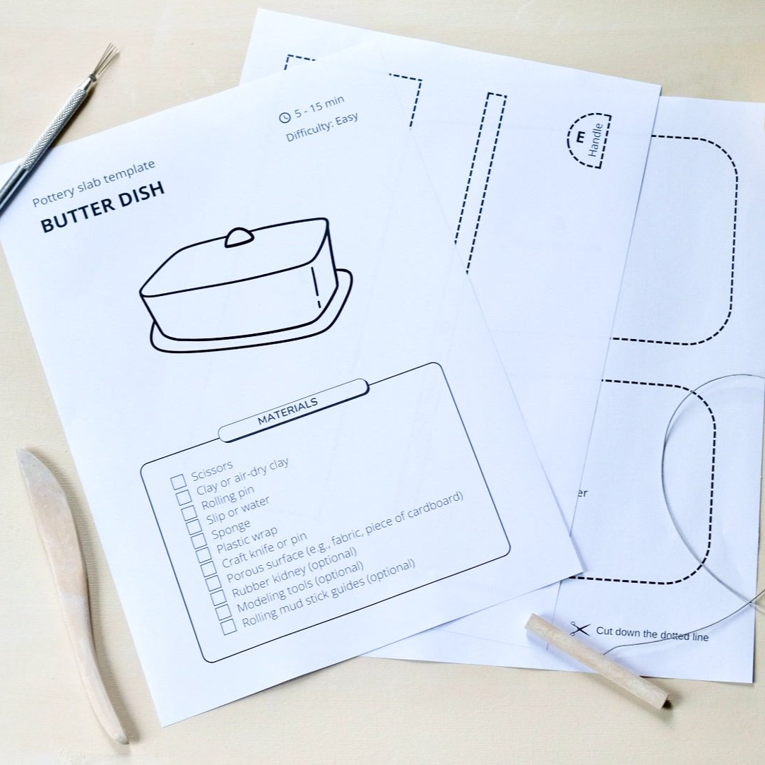 Butter Dish Template